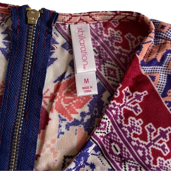 Xhilaration Bright Geometric Adjustable Sizing Dress Sz M - Picture 9 of 9